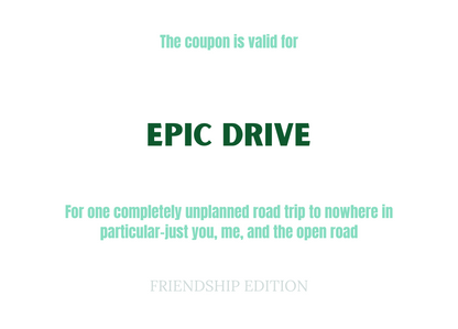 Love Coupons - Friendship Edition